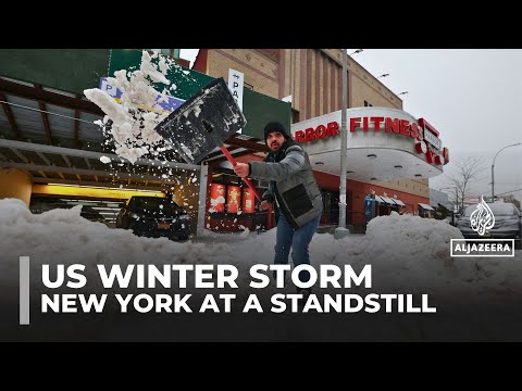 New York paralysed by winter storm as deep snow, ice and power cuts hit