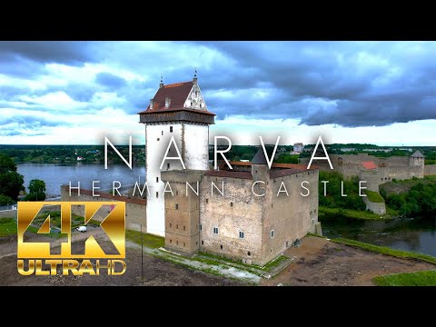 NARVA - HERMANN CASTLE, (ESTONIA) 4K, Drone #estonia #drone #4k #nature #history #castle