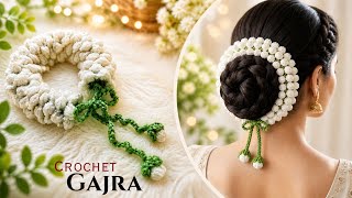 Trending Crochet Gajra Design 🌸 Must Try DIY