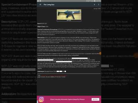 Scp-127 "the living gun"