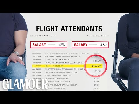 How Two Flight Attendants Spend Their $48K Incomes | Honest Accounts | Glamour Video