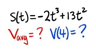 how to find the average velocity and instantaneous velocity Calculus 1 tutorial