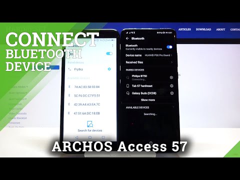 How to Pair Bluetooth Devices with Archos Access 57 – Bluetooth Connection