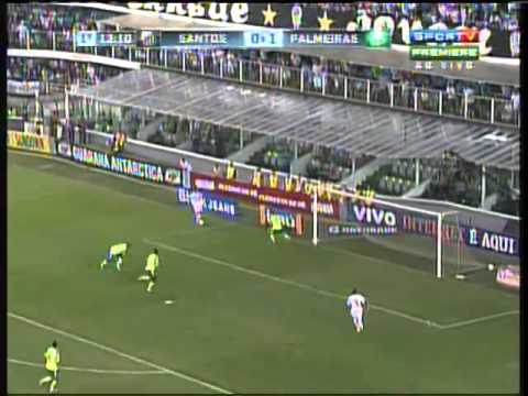 Gol de Victor Andrade   Santos 1 x 1 Palmeiras   Pela 38º Rodada do Brasileirão 2012