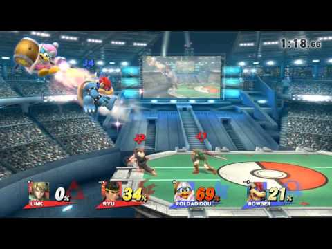 SSB4 Link/Ryu VS King DeDeDe/Bowser (JayPercent/RAFAEL VS SSBPlayer/ghost) ForGlory TeamBattle
