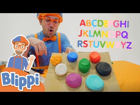 Blippi Learns Colors & Letters For Kids With Clay | Educational Videos For Kids