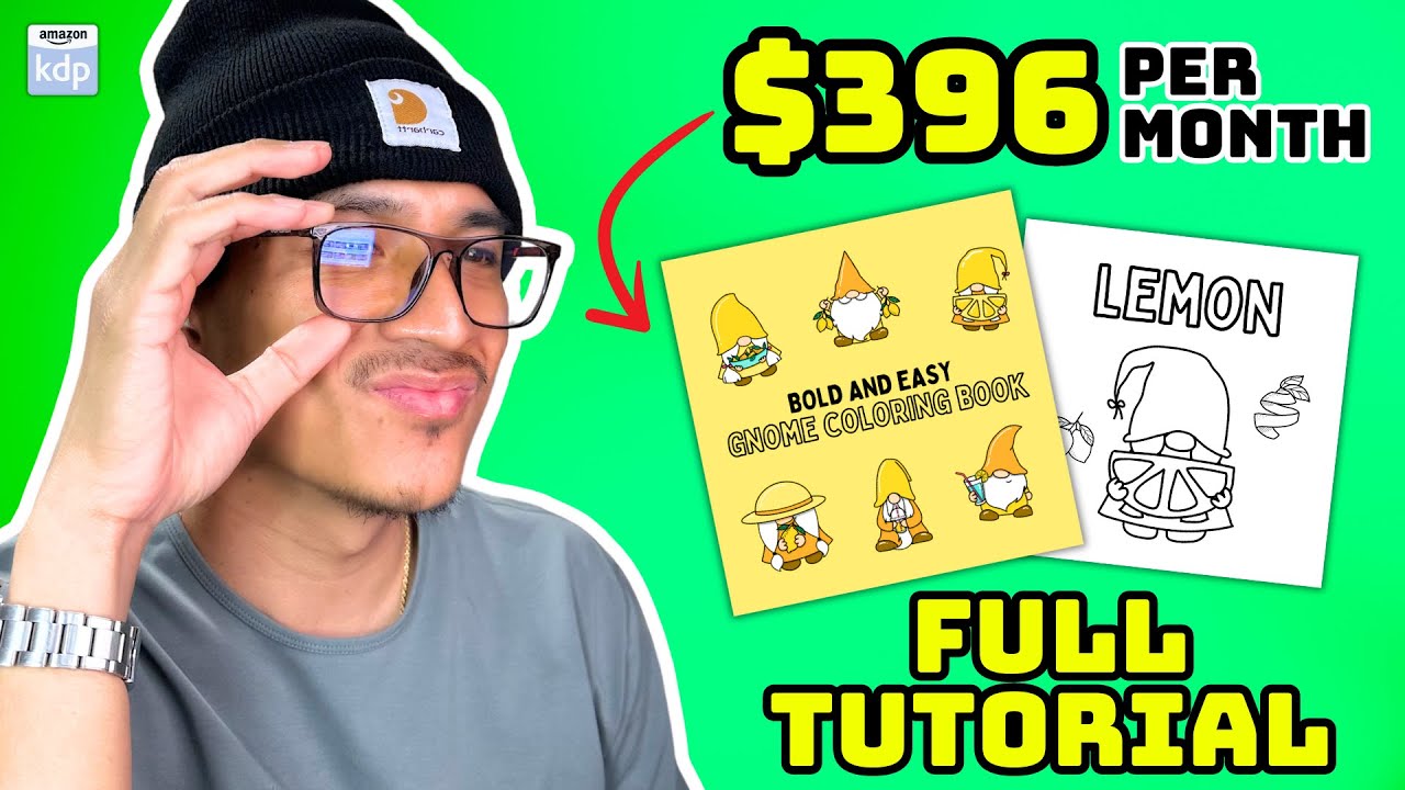 Create and Sell a Coloring Book Using Canva + Creative Fabrica | Full Amazon KDP Beginners Tutorial