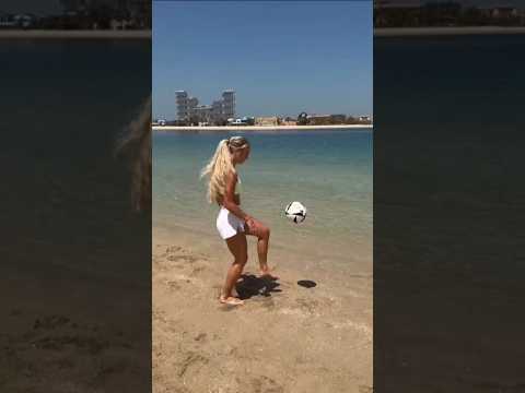 Alisha Lehmann - beach 1 #soccershorts #shorts #soccergirl