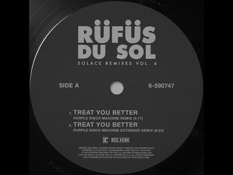 RÜFÜS DU SOL ●●  Treat You Better (Purple Disco Machine Remix) [Official Audio]