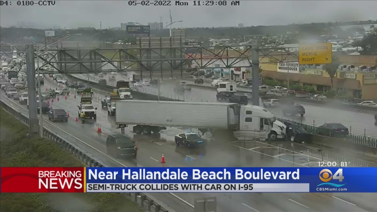 Tractor Trailer Crash Caused Back Ups On I-95