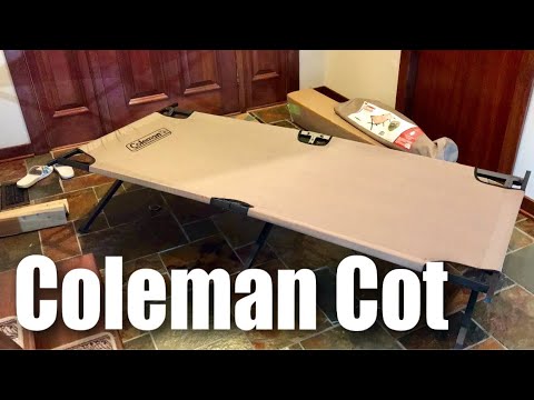 Coleman Trailhead II Large Folding Cot with Easy Setup & Takedown, Supports Adults up to 6ft 2in or 300lbs, Great for Camping, Lounging, Elevated Sleeping, Guests, & More video review thumbnail