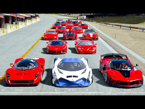 Devel Sixteen 2019 vs Ferrari Hypercars at Highlands