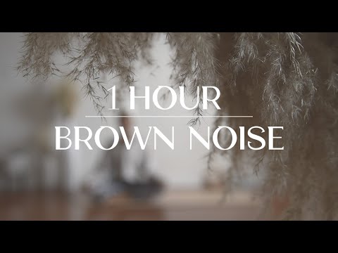 1 Hour BROWN NOISE ???? for FOCUS, SLEEP, AND COMFORT ✨ *no music*