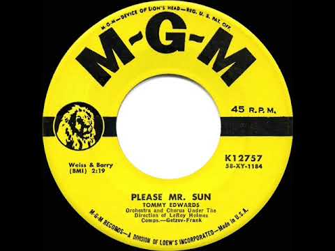 1959 HITS ARCHIVE: Please Mr. Sun - Tommy Edwards