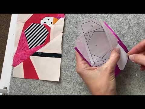 Freezer paper foundation paper piecing tutorial
