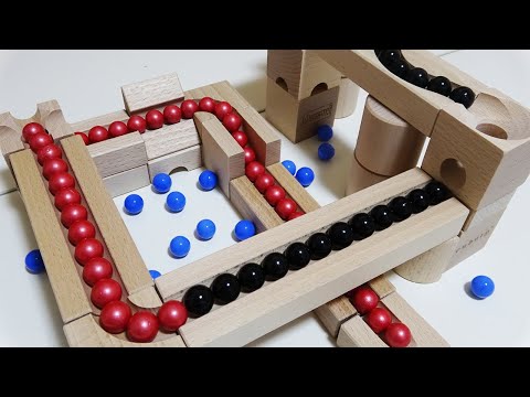 Marble Run # 2 Cuboro Cugorino [Red, Black Marble]