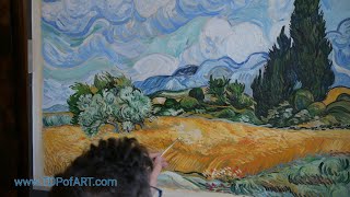 Wheat Field with Cypresses - Vincent van Gogh | Art Reproduction Oil Painting
