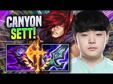 CANYON TRIES SETT WITH NEW ITEMS! - DK Canyon Plays Sett TOP vs Aatrox! | Preseason 2023