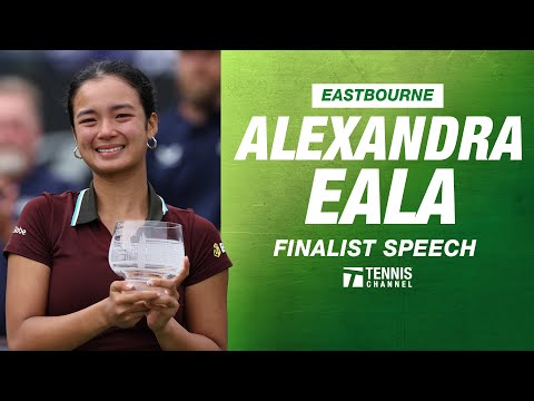 Alexandra Eala Finalist Speech | 2025 Eastbourne