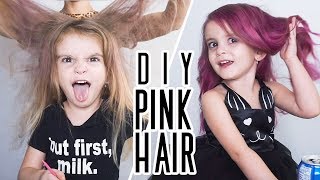 KID SAFE HAIR COLOR | City&#39;s back at it again with her pink hair!
