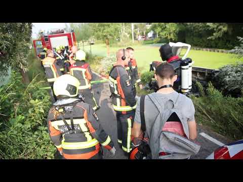 21-09-18 Voertuig te water - Nieuwdorperweg (Reeuwijk)