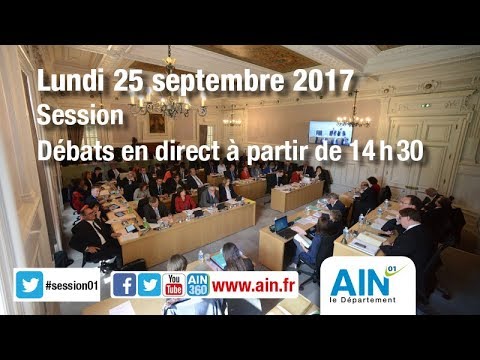[En cours] - Diffusion en direct des débats de l'assemblée départementale de l'Ain