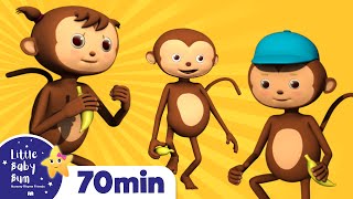 5 Little Monkeys Jumping On The Bed | Plus Lots More Nursery Rhymes | 72 Mins from LittleBabyBum