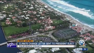 Climate change letter sent to President-elect Donald Trump