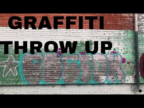 Daytime graffiti throw up