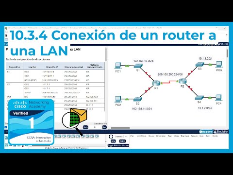 10.3.4 Packet Tracer 🔍📨 - Conexión de un router a una LAN (CCNA Curso 1)