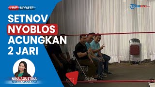 Napi Korupsi, Setya Novanto Pamer Acungkan 2 Jari dan Tebar Senyum saat Nyoblos di Lapas Sukamiskin