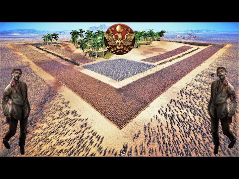 2 MILLION Zombies Ambush Imperial Roman Army Camped at Tiny Oasis - Ultimate Epic Battle Simulator 2