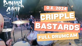 CRIPPLE BASTARDS - DRUM CAM - OBSCENE EXTREME 2024 - Raphael Saini - FULL PERFORMANCE