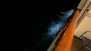 My balcony view at night on Carnival Valor!