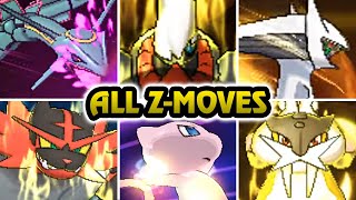 Pokémon Sun & Moon - All Z-Moves with Legendary (HQ)