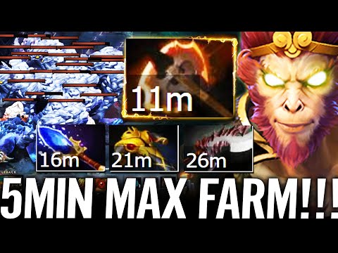 🔥 11m FURY 16m Aghanim 21m BKB 26m Abyssal - WTF 5min Max Farm Ame Monkey King 7.30 Dota 2 Pro