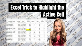 Highlight the active cell to show exactly where people should be looking. This is very helpful when sharing screen or presenting your spreadsheet. - Excel Xpert tutorial video