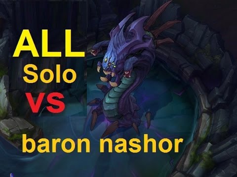 ALL League of Legends champions | Solo Baron | PART 1
