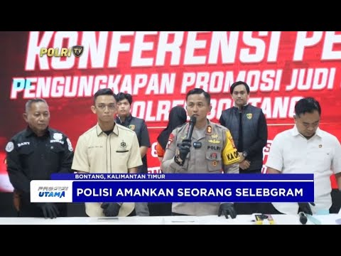 POLRES BONTANG TANGKAP SELEBGRAM PROMOSI JUDI DARING