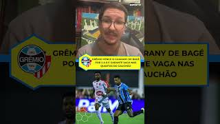 Grêmio vence o Guarany de Bagé por 2 a 0 e garante vaga nas quartas do Gauchão