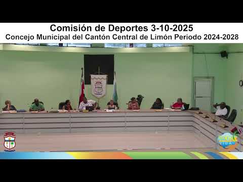 Comisión de Deportes del Honorable Concejo Municipal de Limón del 03-10-2025