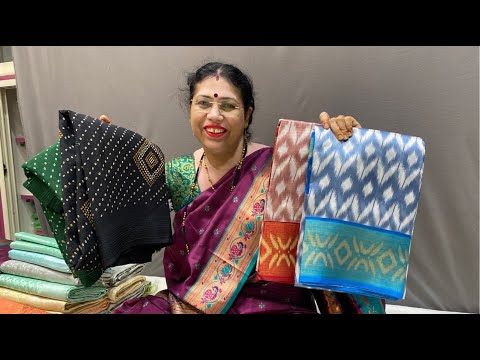 Cotton silk and soft silk saree | Kasturi Paithani Yeola