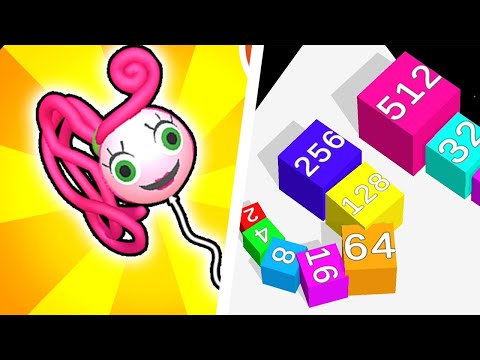 BALLOON POP 3D vs CUBE ARENA 2048 - Max Level Gameplay (Part 2)