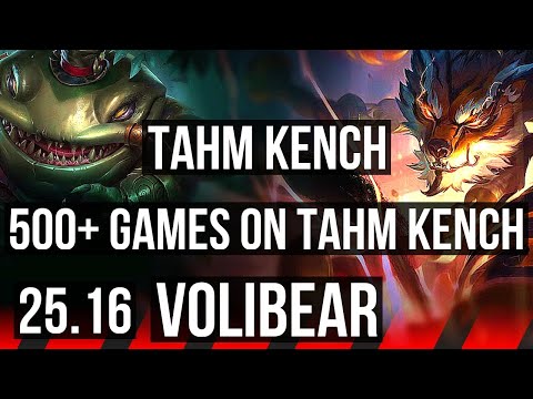 TAHM KENCH vs VOLIBEAR (TOP) | 4/2/9, 500+ games | EUW Master | 25.16