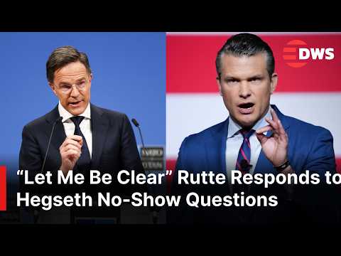 WATCH: NATO Chief Rutte Pressed Over U.S. Defense Sec. Hegseth’s Absence at NATO Meeting  | AC1E