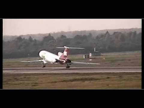 Last flight VIA Tu-154 - special takeoff