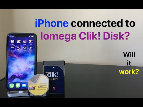 iPhone connected to Iomega Clik! Disk?  WILL IT WORK?