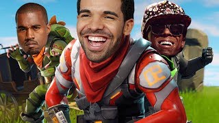 PRICELESS Drake and Kanye West Voice Impressions Make Players UNCOMFORTABLE in Fortnite!