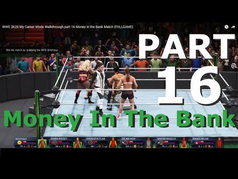 WWE 2K20 My Career Mode part 16 Money in the Bank Match (FULLGAME)