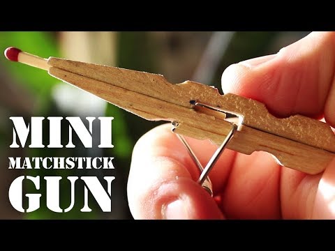 How to Make a Mini Matchstick Gun Out of Clothespin #Projects_HDFr